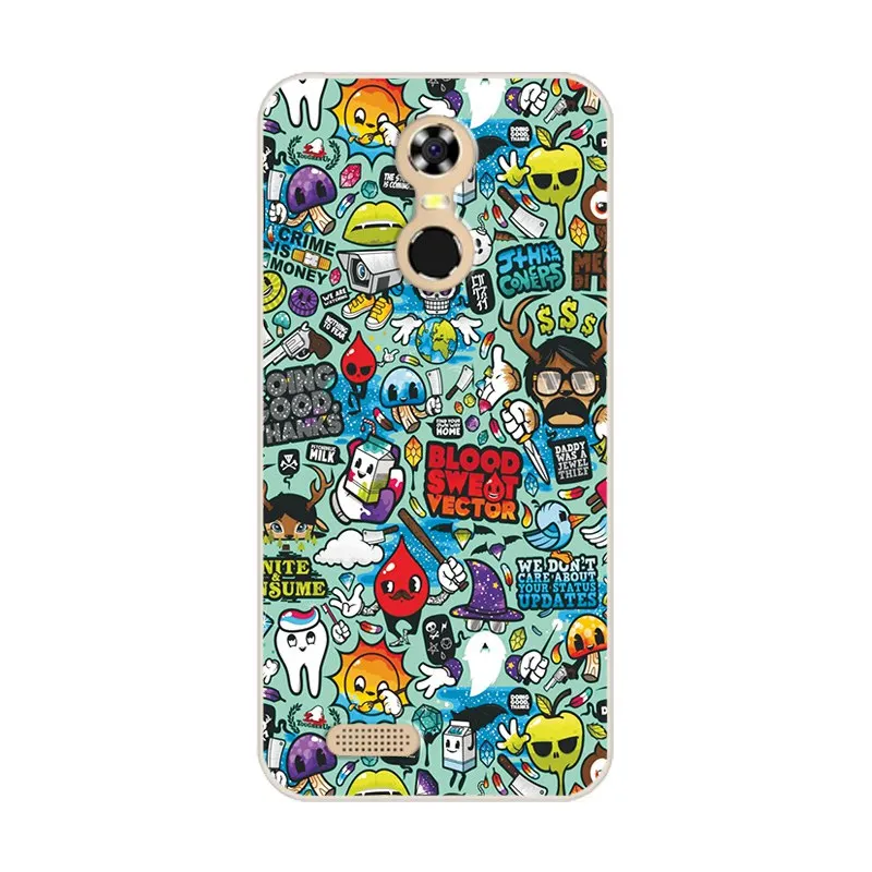 W15 Бампер для телефона для Coque Oukitel C8, чехол для Fundas Oukitel C8 C 8 5,", мягкий силиконовый чехол из ТПУ с узором в виде сердца - Цвет: W15