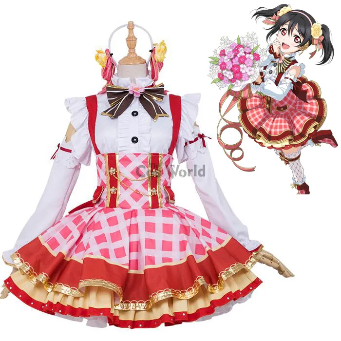 Женский комплект одежды для косплея Love Live School Idol Project Yazawa Nico цветочный букет|anime