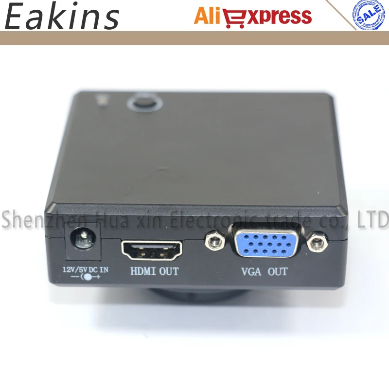 HD 1080P 1/2. 5 &quotCMOS HDMI VGA микроскоп камера u диск для хранения + 200X C крепление объектива