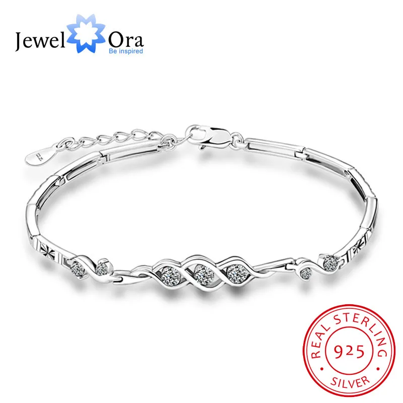 Изящные Браслеты из Рафинированного Серебра 925 для женщин 2 выбора модные