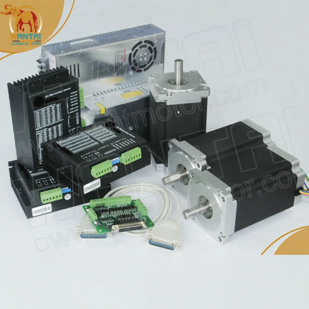

(USA Ship & Free Ship to USA) High 3 Axis nema 34 stepper motor 151mm,3.5A,1600oz-in & Wantai driver DQ860MA CNC Foam Mill KIT