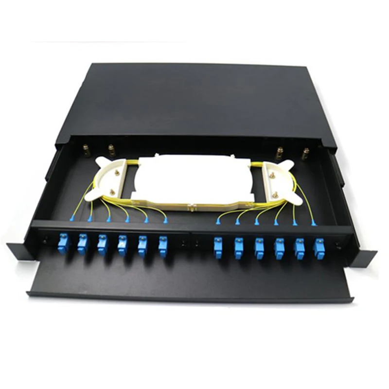 

ODF Pull type optical fiber distribution frame 19 inch 12 core Rack Mounted Indoor Patch Panel
