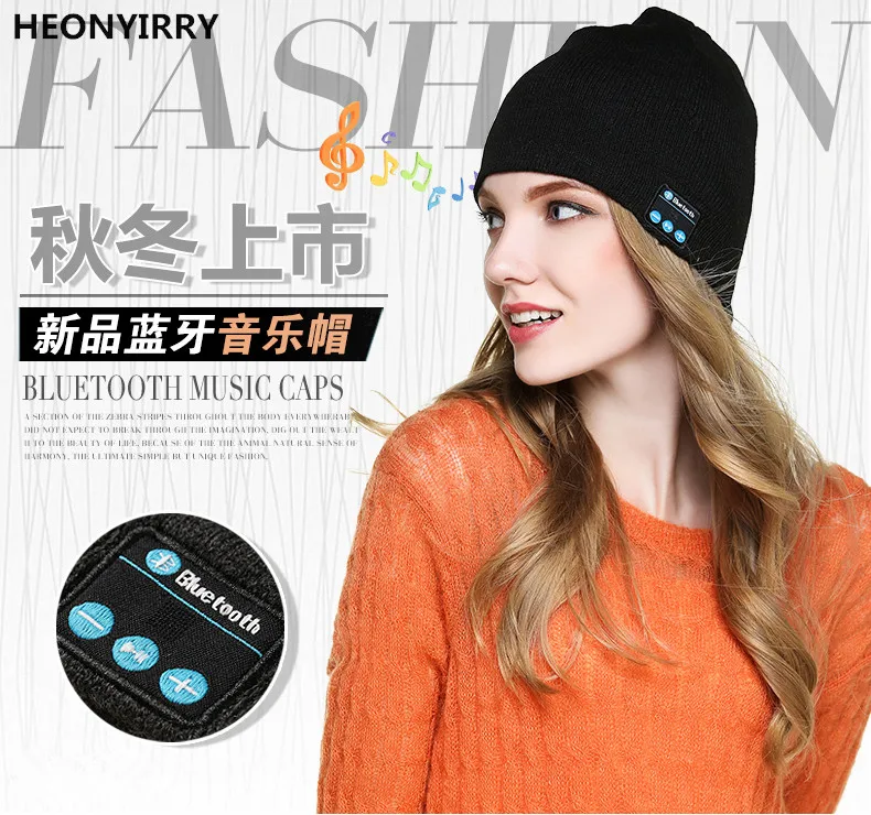 Теплая шапка с Bluetooth с мягким и умным микрофоном, Беспроводная музыкальная гарнитура, наушники, шапка для спорта на открытом воздухе, удобная шапочка