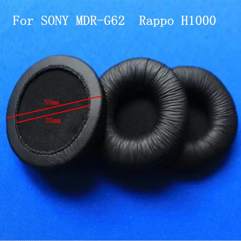 Linhuipad 55 мм кожзам амбушюры гарнитура чехлы подходят для Rapoo H1000 PMX60 PC21 PC230 гарнитуры