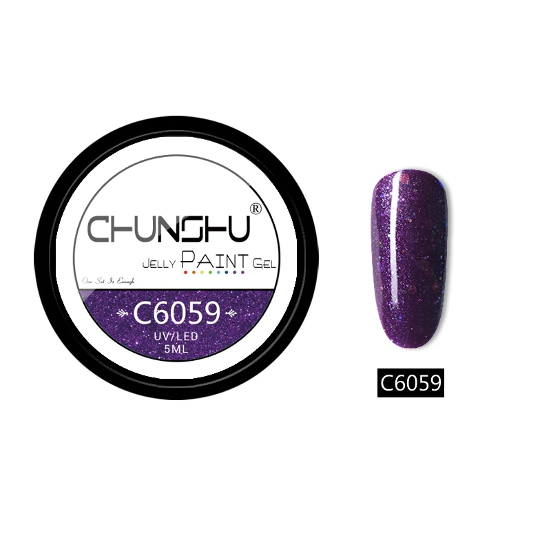 C6059 CHUNSHU 66 цветов УФ-гель для ногтей Желейный Цветной Гель-лак для рисования 5 мл впитывающий лак для ногтей гель для ногтей Дизайн ногтей маникюр DIY - Цвет: C6059