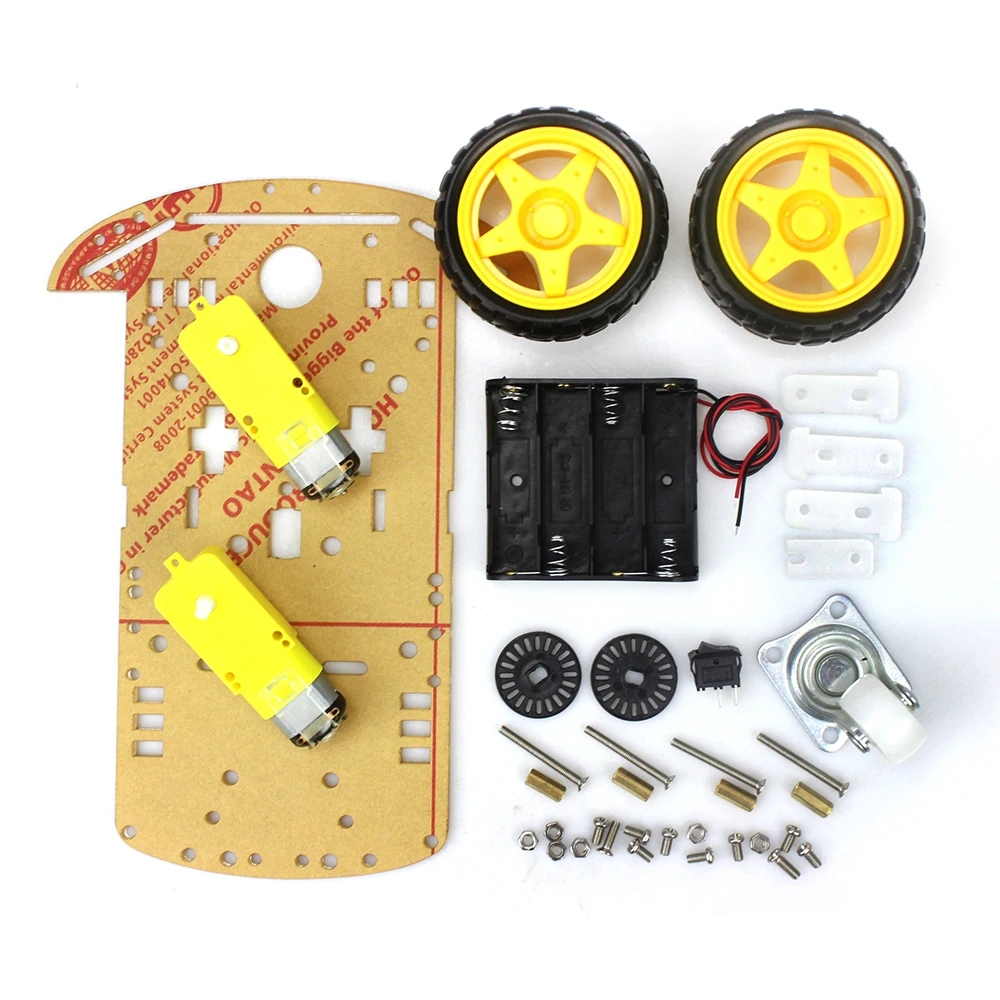 Robot Car Chassis Kit Motor Speed Encoder Battery Box 2WD Ultrasonic Module for arduino Diy | Игрушки и хобби