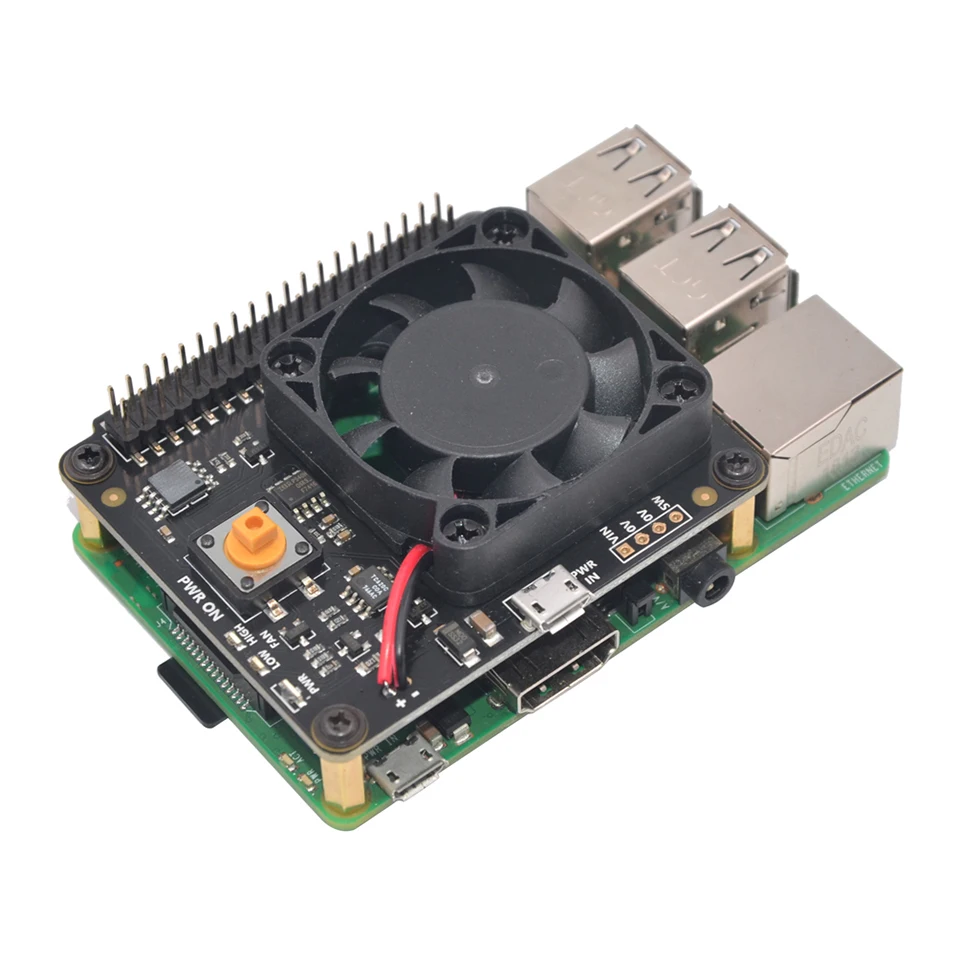 Raspberry Pi X730 автоматическое охлаждение+ безопасное выключение+ плата расширения управления питанием