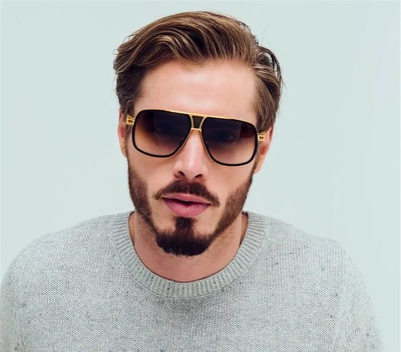 Новое поступление grandmaster солнцезащитные очки для женщин/мужчин 18K Glod фирменный