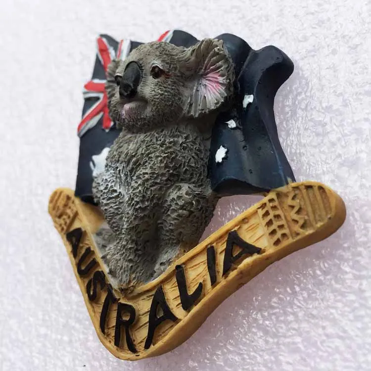 Австралийская Милая наклейка на холодильник Koala креативный ландшафт магниты