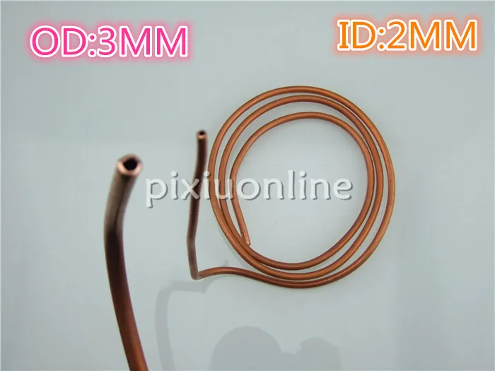 

1meter/pac K745 Fine Cooper Pipe Flexible Cooper Tubing for Portable Computer Water Cooling Heat-sink Pipe Free Shipping USA