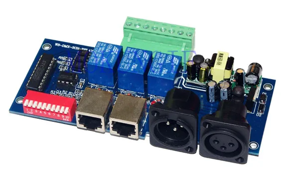Реле DMX512 1 шт. контроллер 5А * 3CH вход DMX-RELAY-3CH-KA-BAN светодиодный декодер для