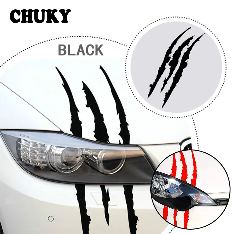 Автомобильные наклейки CHUKY для Peugeot полоска от царапин 307 206 Citroen C4 C5 Honda Civic Accord CRV Lada