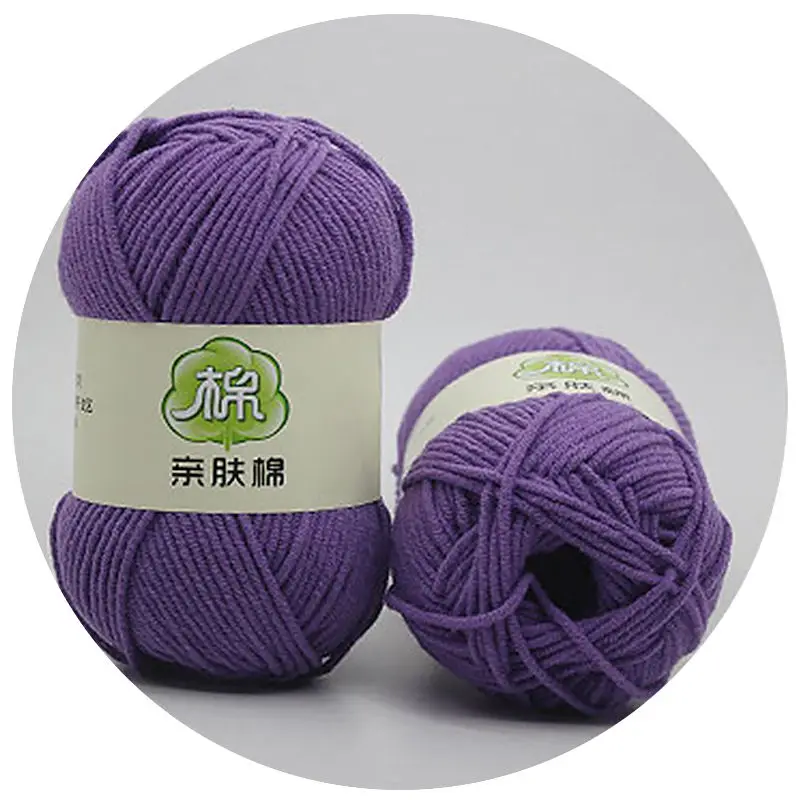 13 50 г/мяч теплый DIY молочный хлопок шерсть для маленьких детей шерсть для вязания детей ручной вязки мягкое вязаное одеяло крючком пряжа высокого качества - Цвет: 13