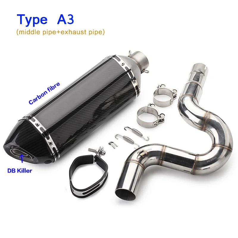 TRK 502 Full System универсальный глушитель выхлопной трубы мотоцикла Pipe Escape moto