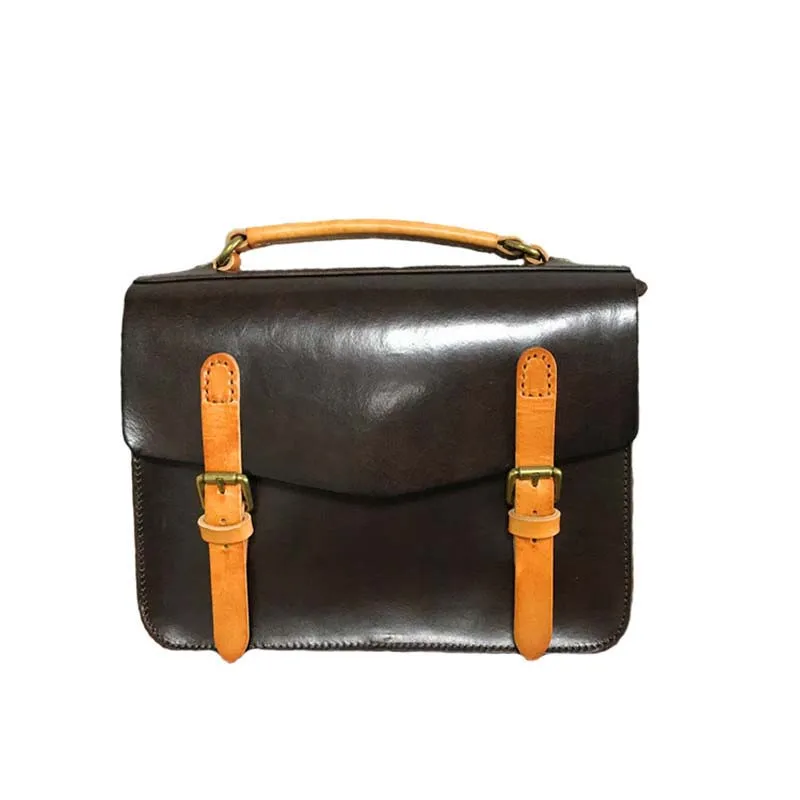 AETOO Retro vegetable tanned tree cream female handbag first layer leather bag shoulder | Багаж и сумки