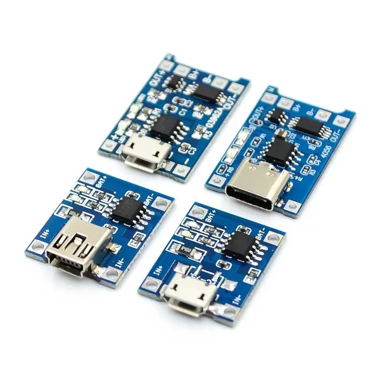 5шт микро USB 5В 1A 18650 TP4056 модуль зарядного устройства литиевой батареи зарядная