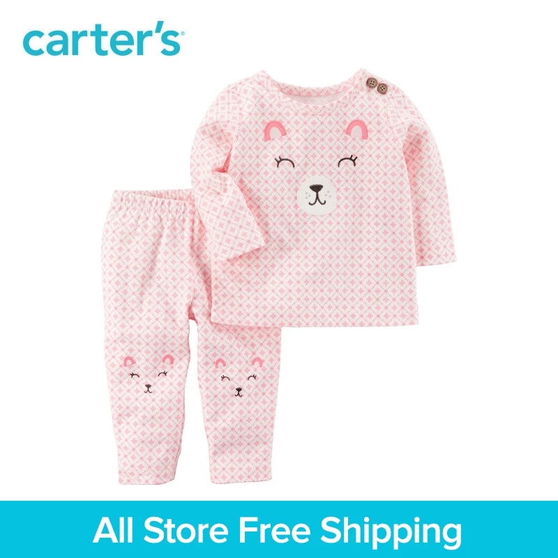 Carter's/комплект из 2 предметов для маленьких детей детская одежда весенний топ с