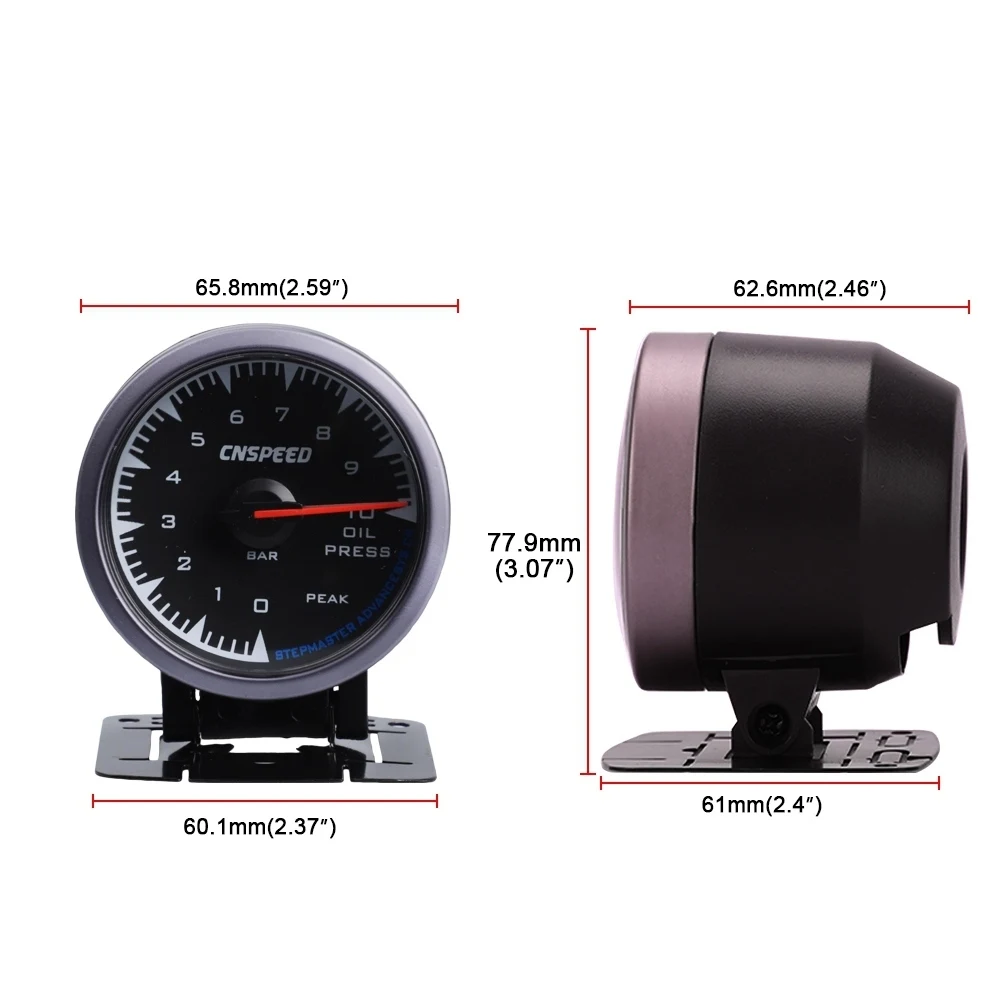 Акула Стиль 2 5 &quot60 мм турбонаддув манометр Температура масла пресс вольт