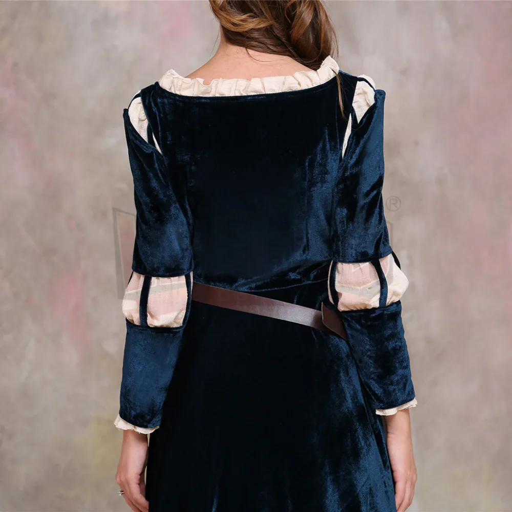 Смелая Принцесса Мерида платье костюм для взрослых женщин Хэллоуин карнавал