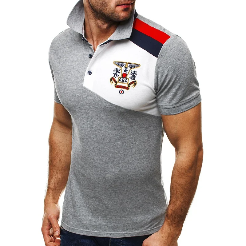 2018 Новая модная повседневная брендовая мужская летняя рубашка поло из 100% хлопка