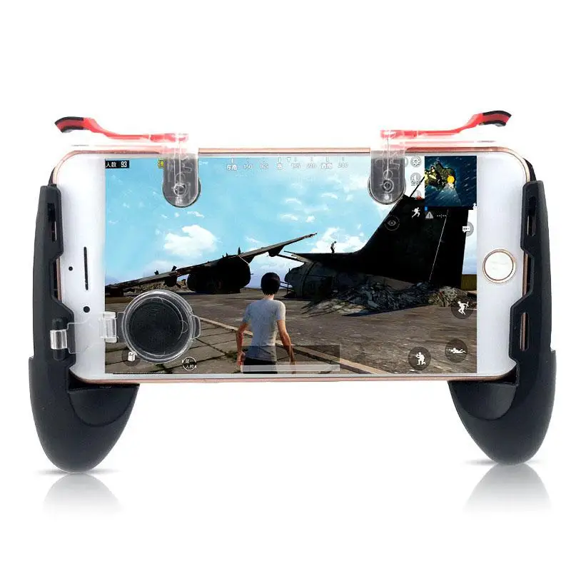 Buy AOSANG Mobile Phone Game Controller PUBG Joypad + Auxiliary Quick Button for IPhone Andriod Phones Gamepad on