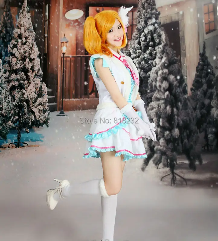 Love Live School Idol Project Snow Halation Kousaka Honoka жилет пальто платье униформа наряд аниме костюмы