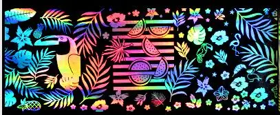 5 1 лист Голографическая фольга на ногти Ловец снов/цветок/Сердце/геометрический узор лазерный дизайн ногтей перевод рисунка наклейки(NZ-05 - Цвет: 5
