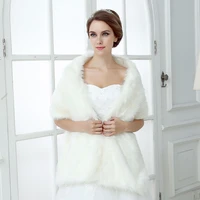 fashion faxu fur bridal wraps wedding accessory women scarf shawl jackets for prom bridesmaid wear