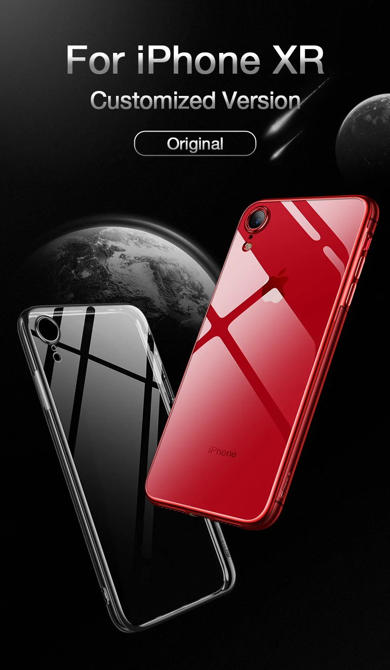 Новейший CAFELE чехол с покрытием для iPhone Xr Xs Max 7 8 plus, мягкий ТПУ ультратонкий смешанный силиконовый прозрачный блестящий чехол для iPhone 7