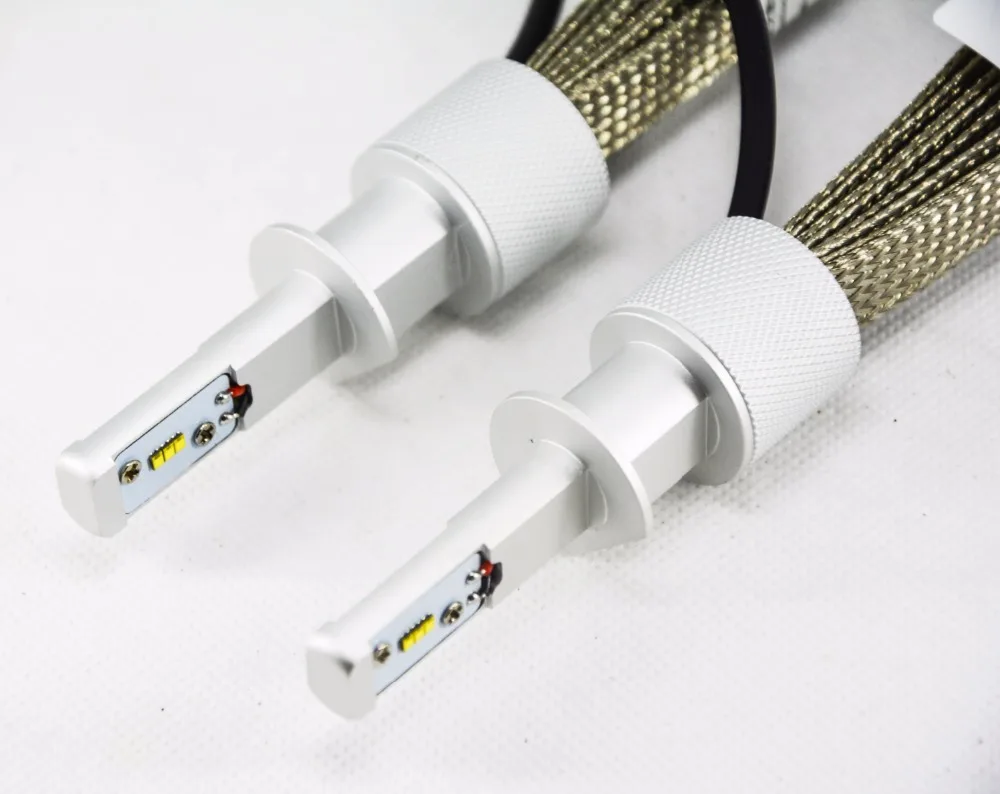 1 комплект H1 50 Вт 8000лм 5S тонкая светодиодная фара LUMILED ZES чипы все в одном