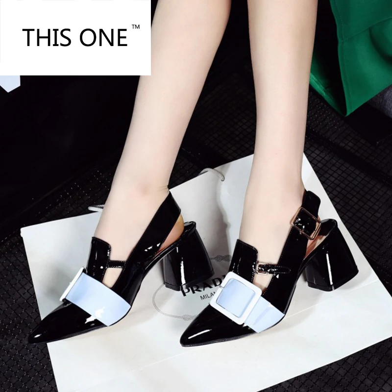 Женские босоножки из натуральной кожи красные и черные сандалии на высоком