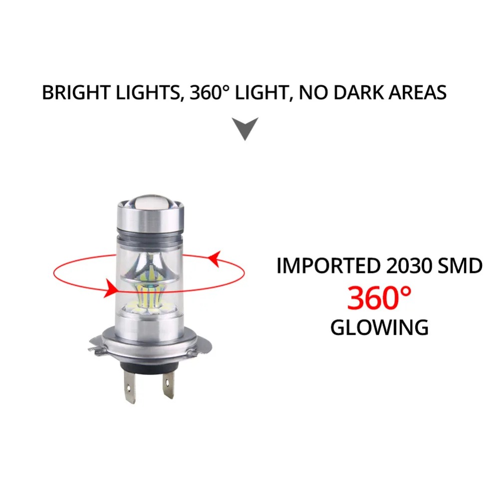 Avacom 2 шт. LED H7 H11 H3 Автомобильные противотуманные фары 12В 1200Lm 9005/HB3 9006/HB4 H8 H1 PSX24W 24В