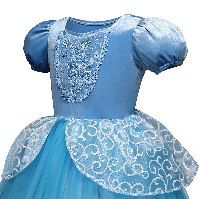 Зимняя одежда; платье Эльзы для девочек; Снежная королева; Золушка; карнавальный костюм принцессы на Хэллоуин; Fantasia Vestido; одежда для детей 10 лет