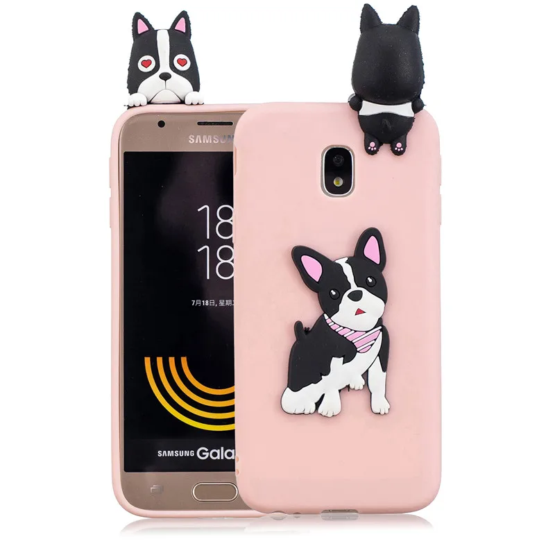 Мягкий Силиконовый ТПУ чехол для Samsung A5 2017 3D единорог панда кошка J3 J5 J7 A3 2016