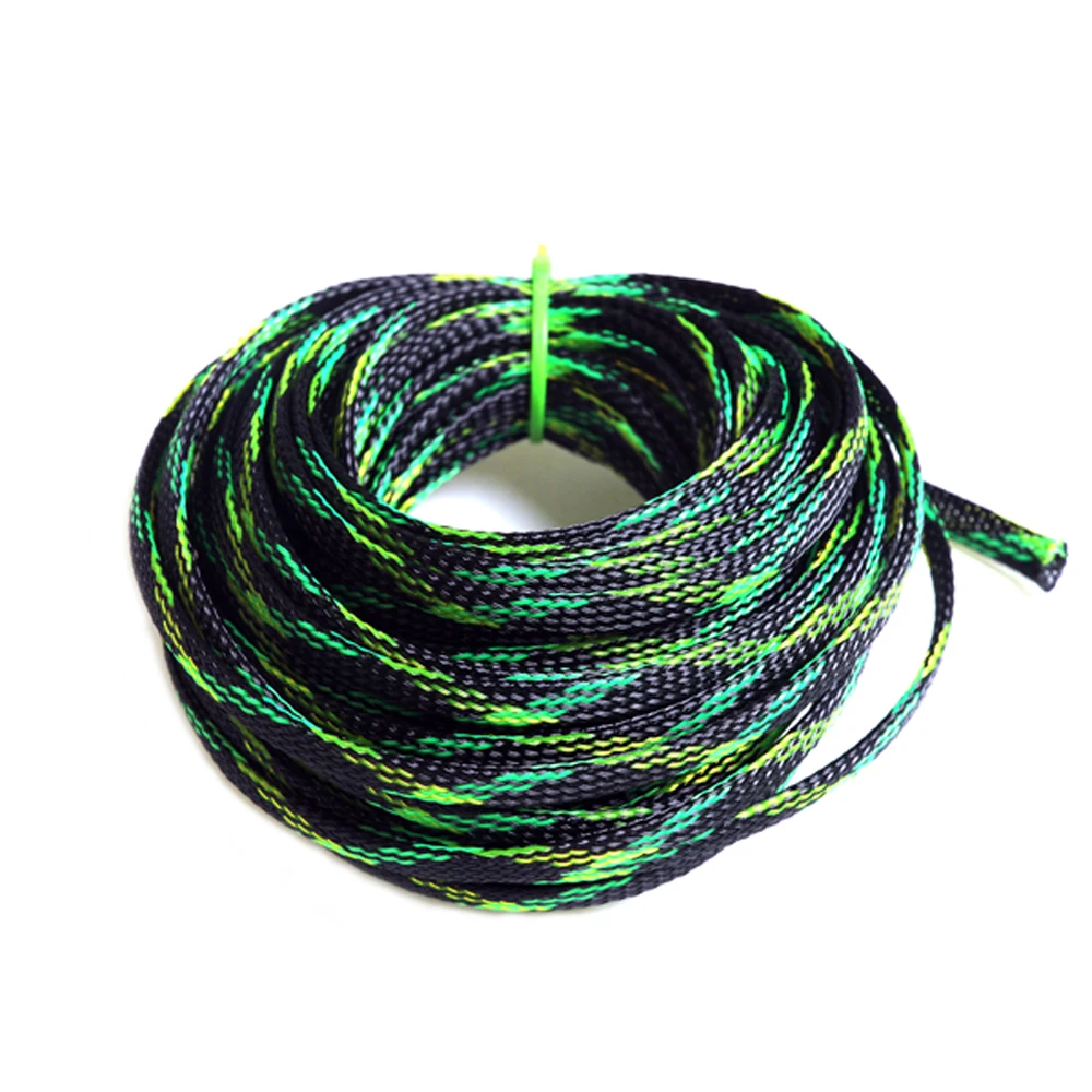 8 Размеры 4/6/8/10/12/15/20/25 мм изоляции плетеные sleeving Tight ПЭТ расширяемая 10 м кабель рукава провода железы защиты кабелей
