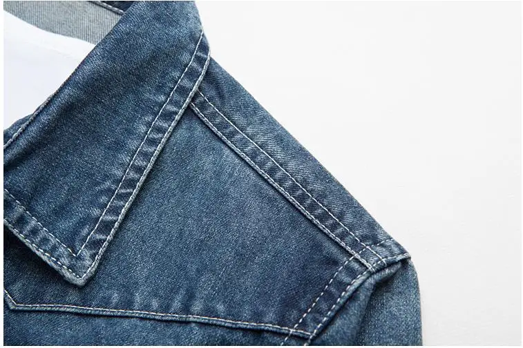 Мужская джинсовая рубашка Batmo хлопковая Повседневная в стиле смарт-кэжуал