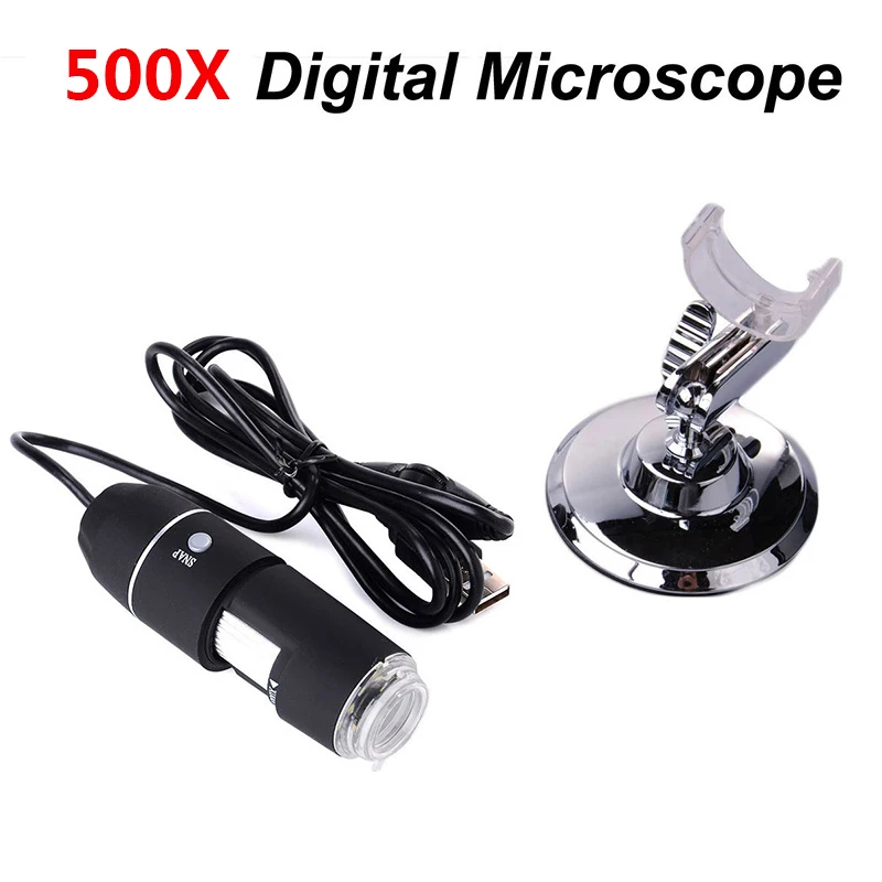 UANME USB 8LED 50 500X 2 МП цифровой микроскоп Эндоскоп лупа видео камера|microscope endoscope