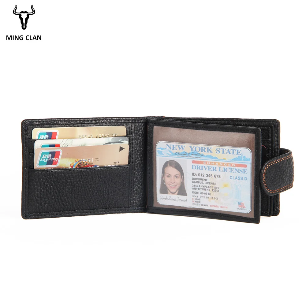 Mingclan Genuine Leather Unisex Card Holder Wallets High Quality Female Credit Card Bag Women Pillow Organizer Purse Case Box