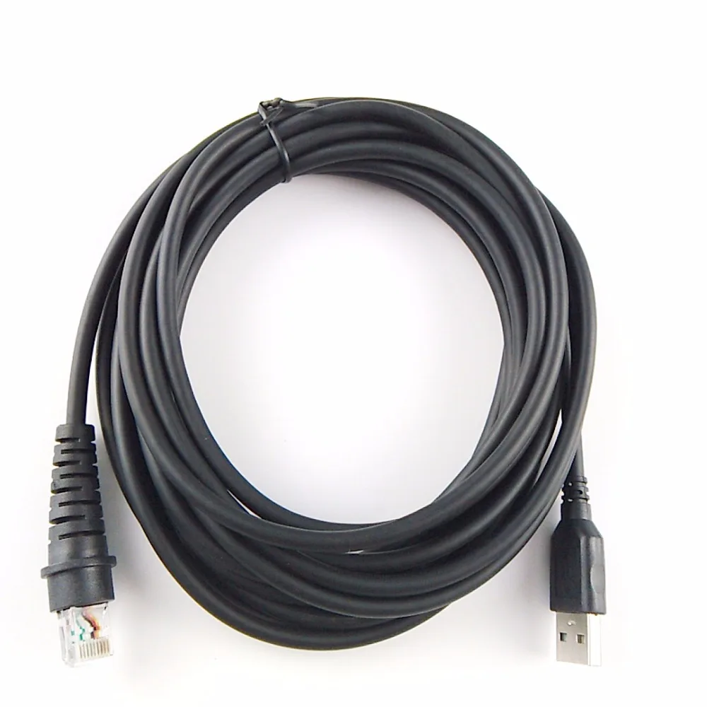 Сканер штрих кода USB кабель 5 м (16 футов) для Honeywell HHP 3800g/3800r/3820/3200/4600g/4600r/4820/4600Q 2 pack E