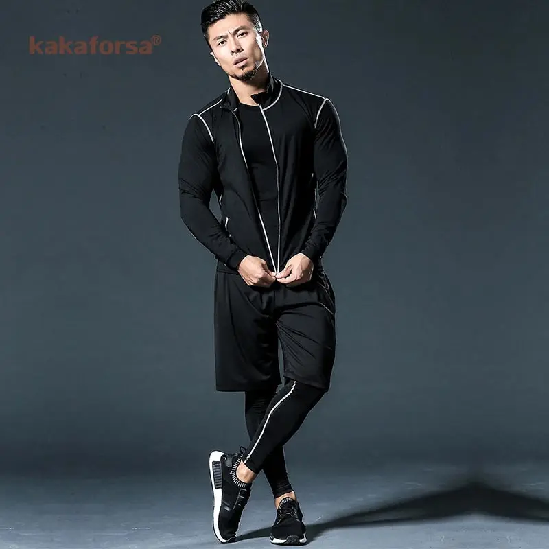 Мужская спортивная одежда Kakaforsa Компрессионные спортивные костюмы