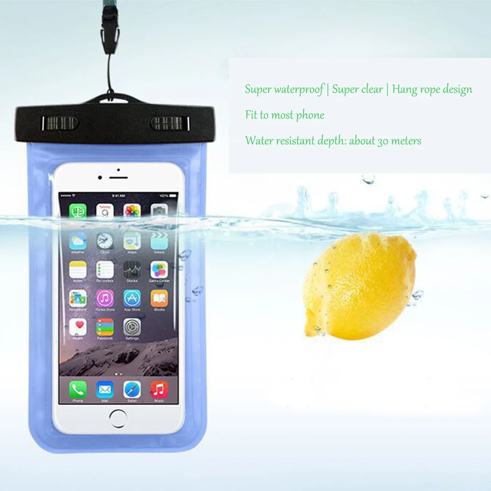 Подводный чехол для телефона сухая сумка водонепроницаемый iPhone X 8 Samsung S9