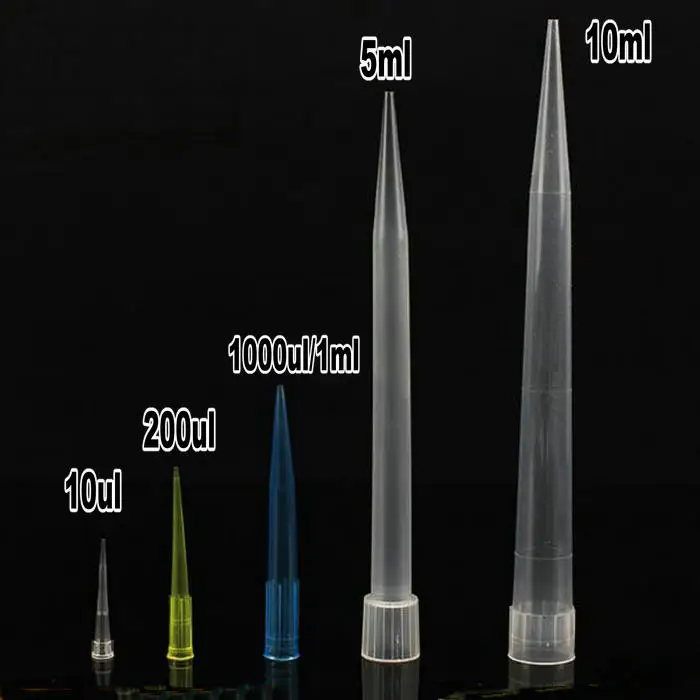 Пластиковые наконечники для пипетки Lab 10ul 200ul 1000ul 5 мл 10 PP микробиологических