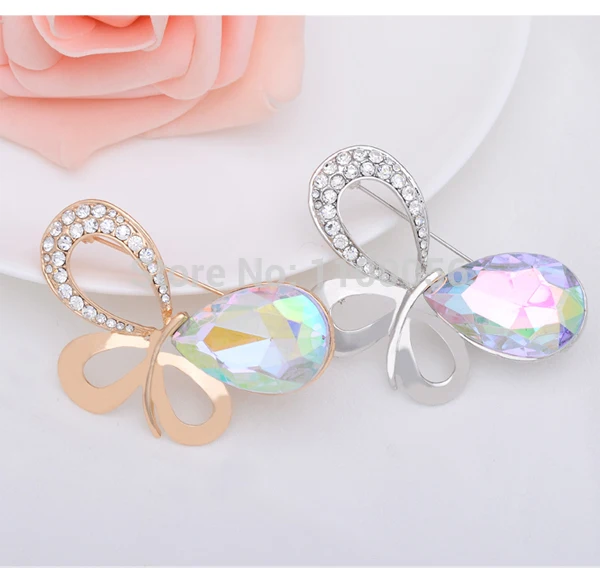 Бесплатная доставка модные ювелирные украшения посеребренные свадебные броши