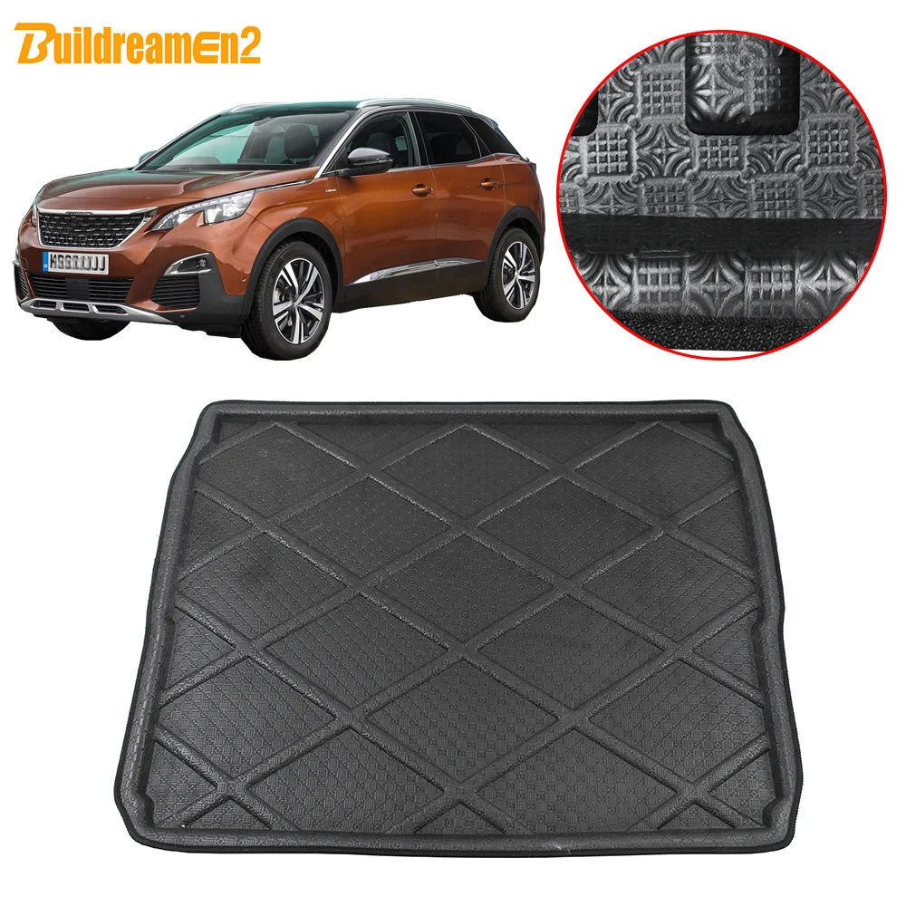 Buildreamen2 для Peugeot 3008 автомобильные аксессуары коврик багажника подкладка