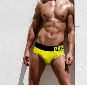 Хлопковое Мужское нижнее белье, мужские трусы, эластичные сексуальные Трусы-слипы, мужские трусы, мужские шорты