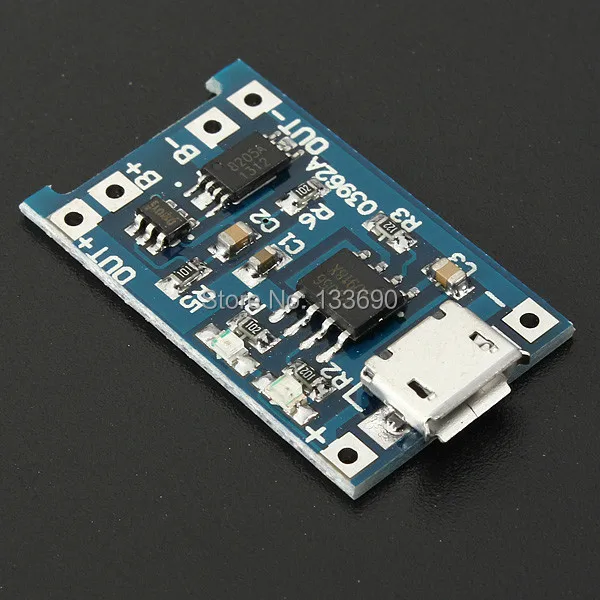 2 шт. зарядная плата для литиевых аккумуляторов 3 7 в 6 В 4 1 А Micro USB 18650 модуль