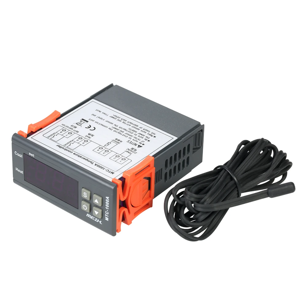 Цифровой термометр светодиодный термостат с 2 реле 220 В переменного тока|led