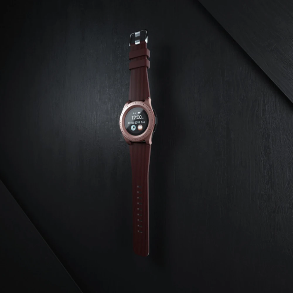 Glod Z4 Высокоточный емкостный сенсорный экран Smartwatch водонепроницаемый спортивный фитнес умный браслет с камерой SIM для IOS Android - Цвет: Glod