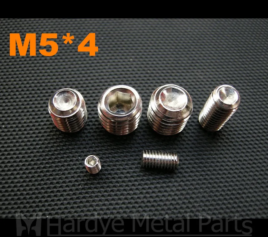 500 шт./лот M5 * 4 DIN916 вогнутые концевые крепежные винты из нержавеющей стали набор
