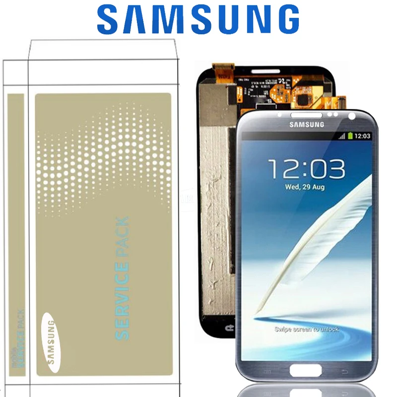 Оригинальный 5 ''Супер AMOLED ЖК дисплей для Samsung Galaxy Note 2 с кодирующий